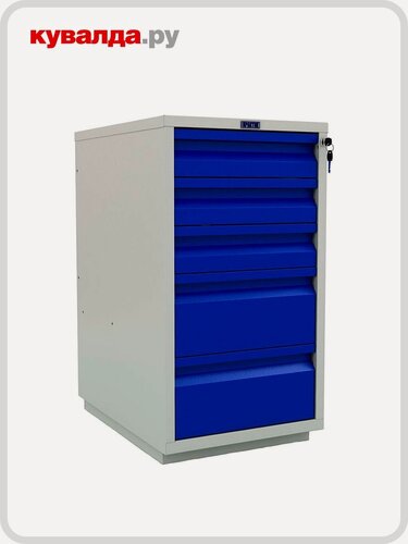 Изображение товара Тумба верстачная практик с 5 ящиками WD-5