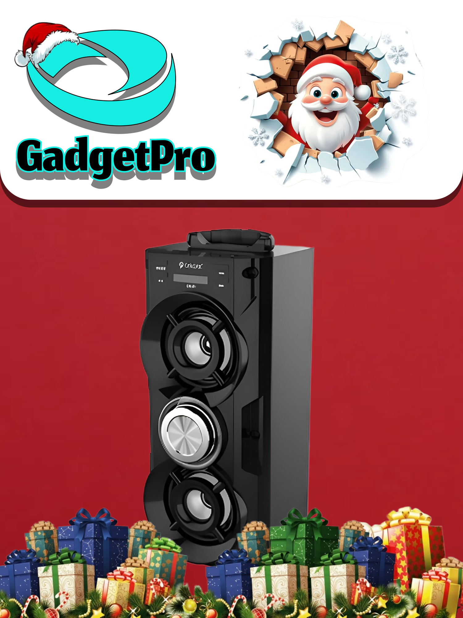 Большая акустическая система Avcrowns CH-8213: Bluetooth колонка с 2 микрофонами и стойкой 117 см, для дома и караоке.