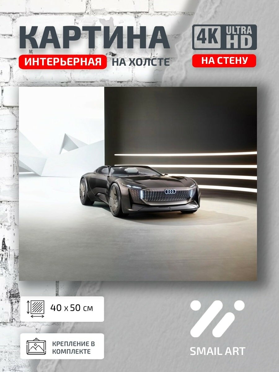 Картина на холсте интерьерная 40 на 50 на стену Audi Skysphere для офиса атмосфера