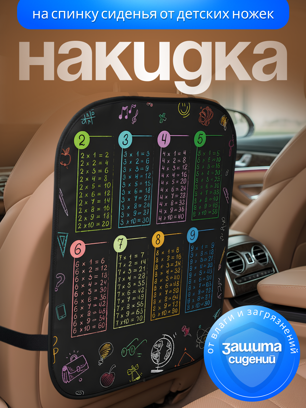 Накидка на сиденье от детей AXLER KIDS защитный чехол на спинку от детских ног