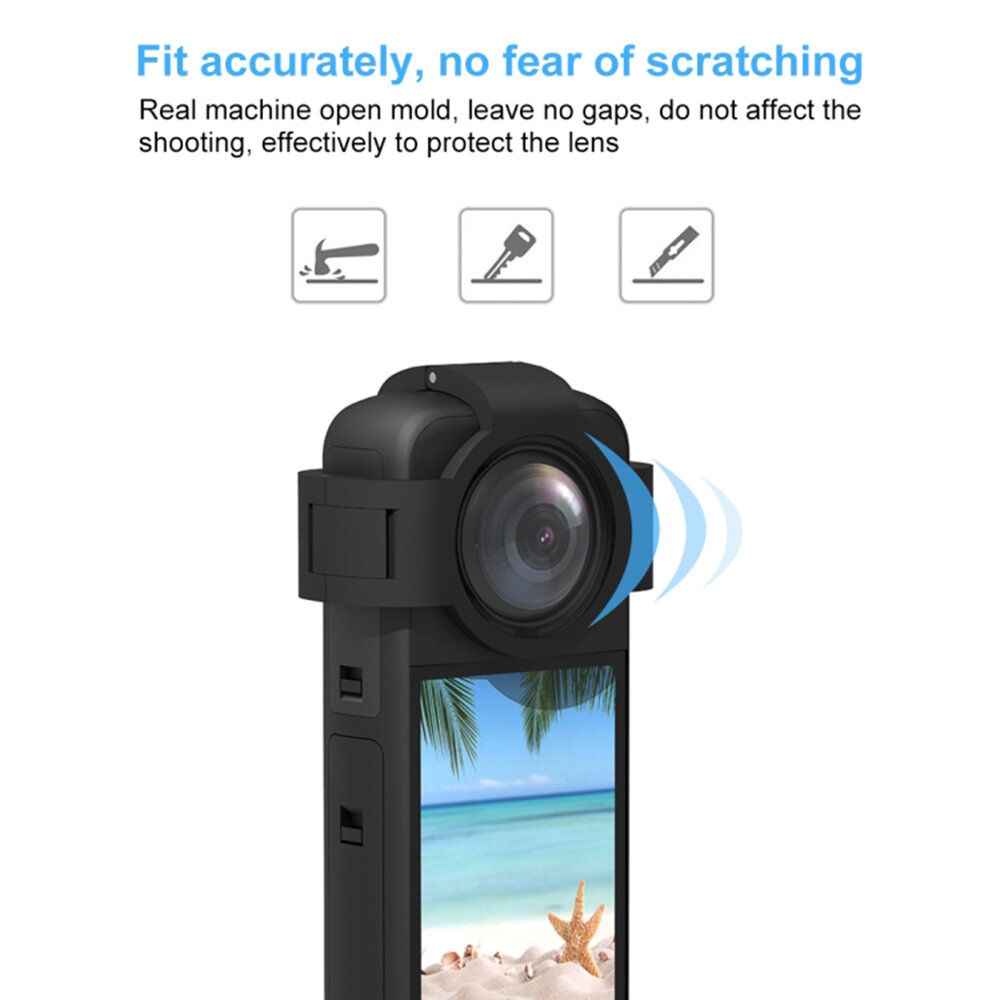 Крышка для объектива Insta360 X3, прочный пластиковый материал, защита от царапин, для активного использования