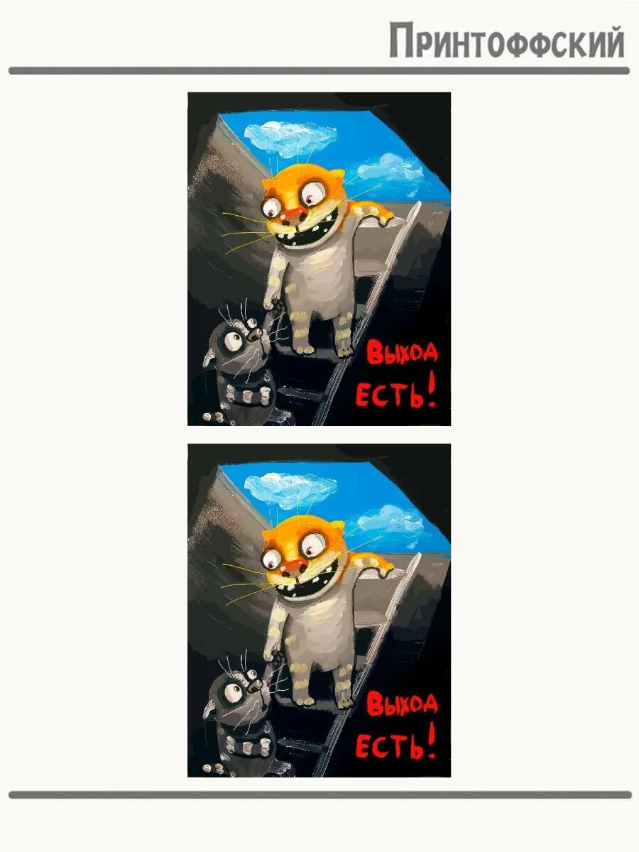 Термонаклейка Выход Есть!