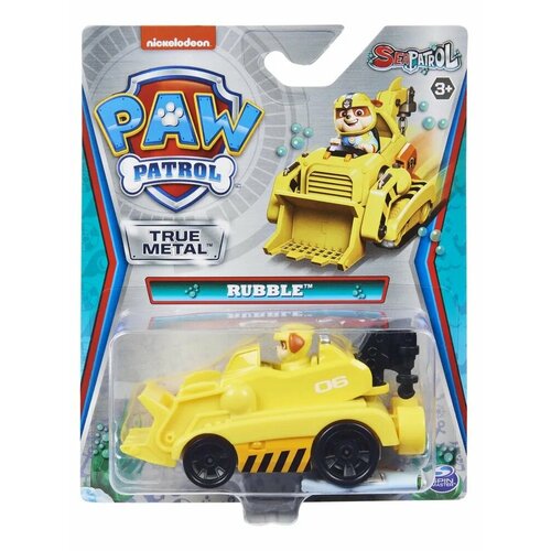 Машинка Paw Patrol RUBBLE 6053257/20131202 машинка paw patrol дайкаст true metal sea patrol marshall маршалл 6053257 20131200