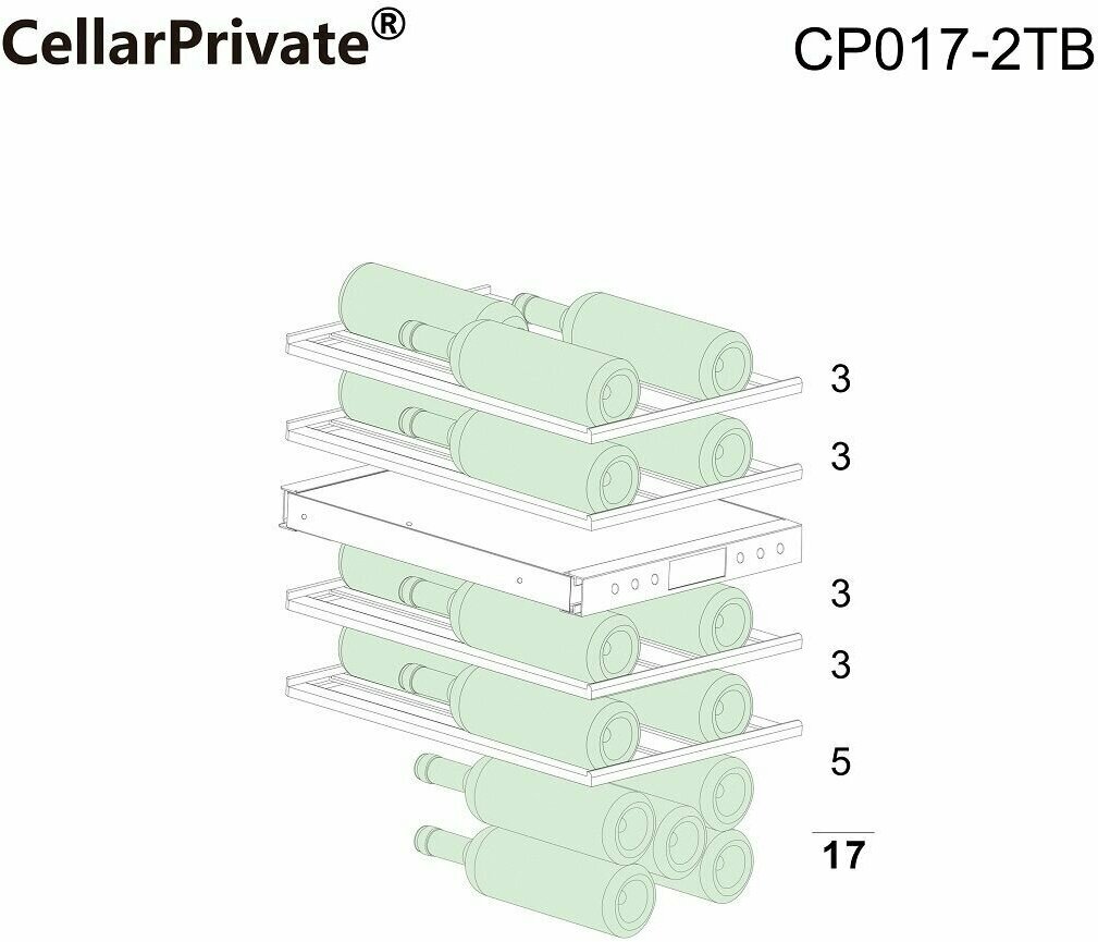 Винный шкаф Cellar Private CP017-2TB