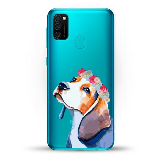 фото Силиконовый чехол бигль на samsung galaxy m21 andy & paul