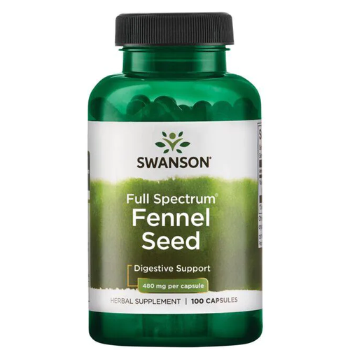 Swanson Fennel Seed 480 mg Full Spectrum (Семена Фенхеля 480 мг) 100 капсул (Swanson)
