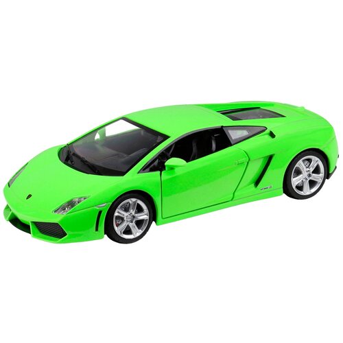 Машинка игрушка Lamborghini Gallardo LP560-4, металлическая, ТМ Автопанорама, масштаб 1:24, цвет зеленый, открываются двери и багажник