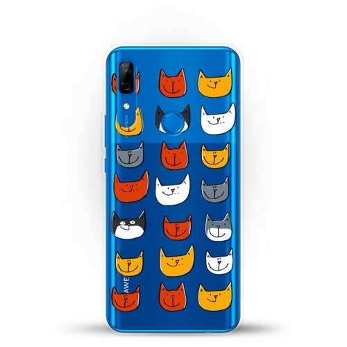 фото Силиконовый чехол узор из котов на huawei p smart z andy & paul