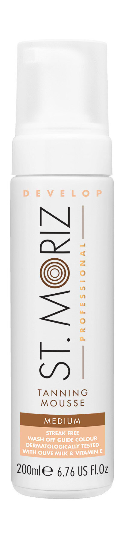 Автобронзант-мусс для тела St. Moriz Professional Tanning Mousse Medium