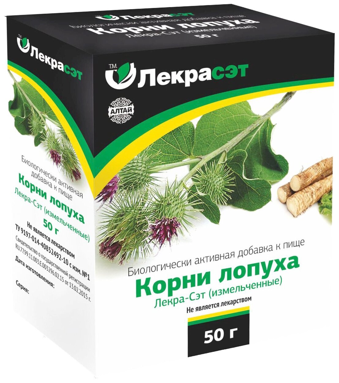 Лекра-СЭТ корень Лопух, 50 г