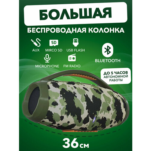 BOOMSBOX 3 большая портативная колонка 36 см блютуз музыкальная акустика с радио с встроенным Bluetooth-модулем Бумcбокс 3 с радио хаки 339000₽