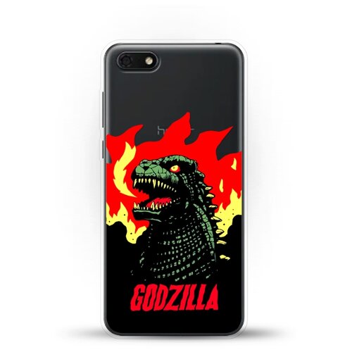 фото Силиконовый чехол годзила на honor 7s andy & paul