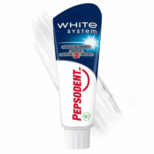 Зубная паста Pepsodent White System (отбеливающий эффект за 2 недели), 75 мл, (из Финляндии)