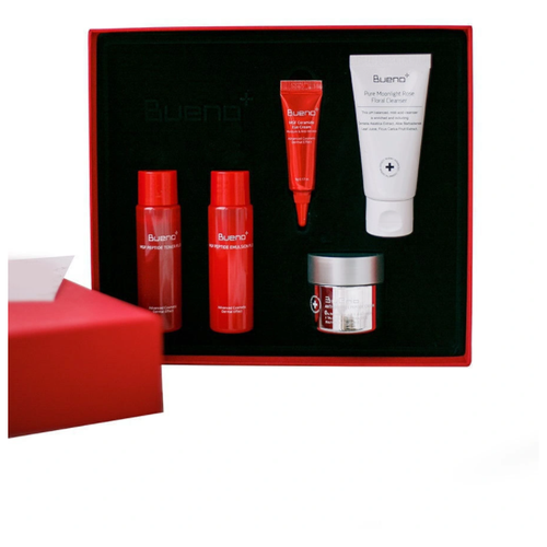 фото Bueno набор омолаживающих средств с пептидами special gift set, 30мл+30мл+30гр+5гр+30мл