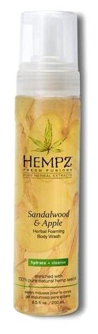 Гель-мусс для душа Hempz Sandalwood and apple, 250 мл