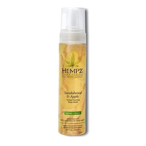 Гель-мусс HEMPZ для душа Сандал и Яблоко 250мл/ Sandalwood & Apple Herbal Foaming Body Wash