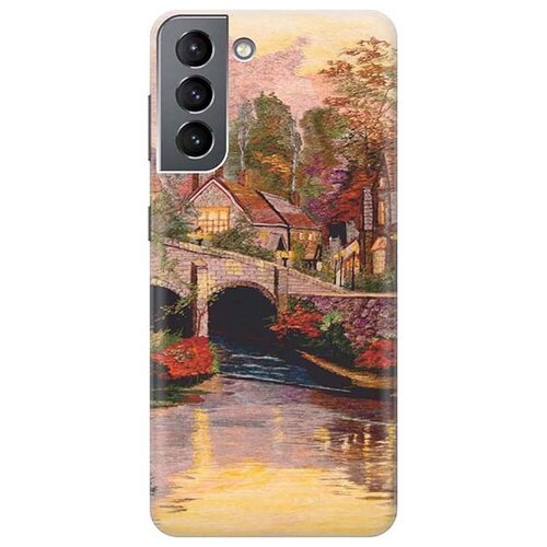 фото Чехол - накладка artcolor для samsung galaxy s21 с принтом "вид на живописный мост" re:pa