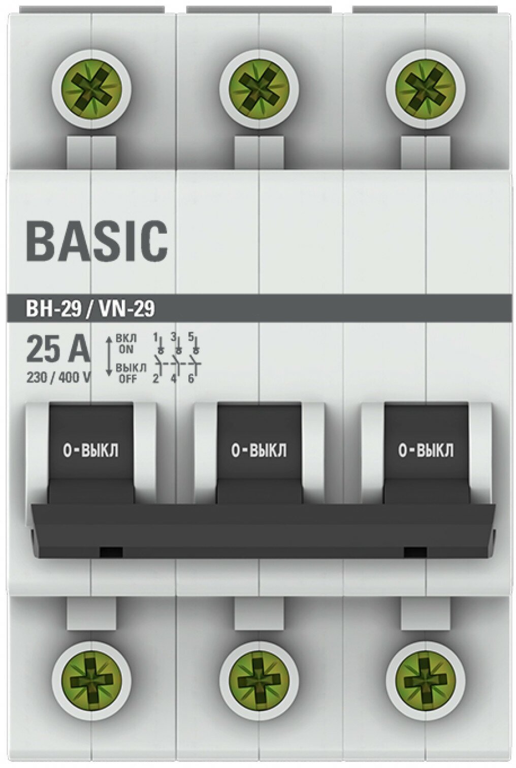 SL29-3-40-bas Выключатель нагрузки 3P 40А ВН-29 Basic EKF - фото №6