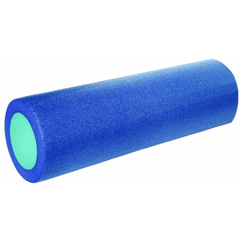 PEF100-45 Ролик для йоги полнотелый 2-х цветный (сине/зеленый) 45х15см.