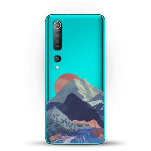 фото Силиконовый чехол горы на xiaomi mi 10 andy & paul