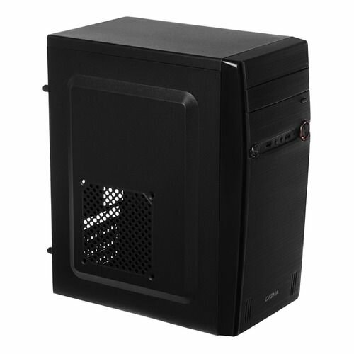 Корпус mATX Digma DC-MATX102-U2, Mini-Tower, без БП, черный