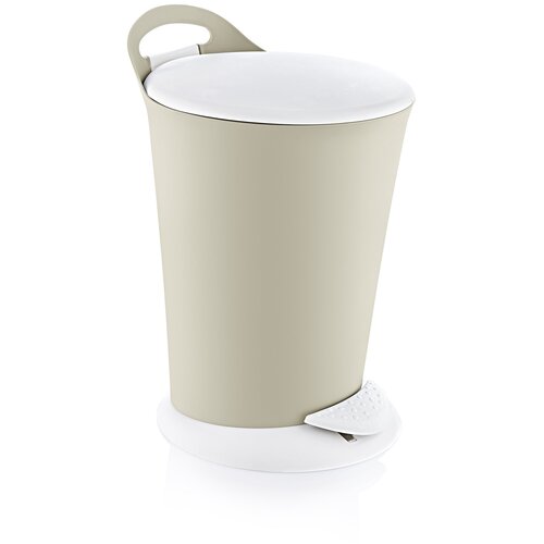 Ведро мусорное с педалью PENGUIN 6 л. Latte, арт. TRN-079-Latte