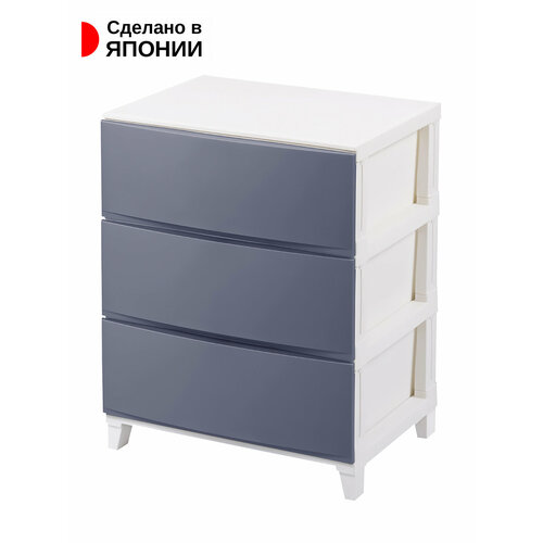 Комод с 3 выкатными ящиками 54х42х68 см темно-синий 9895₽