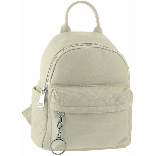 фото Рюкзак polina & eiterou, фактура зернистая, бежевый