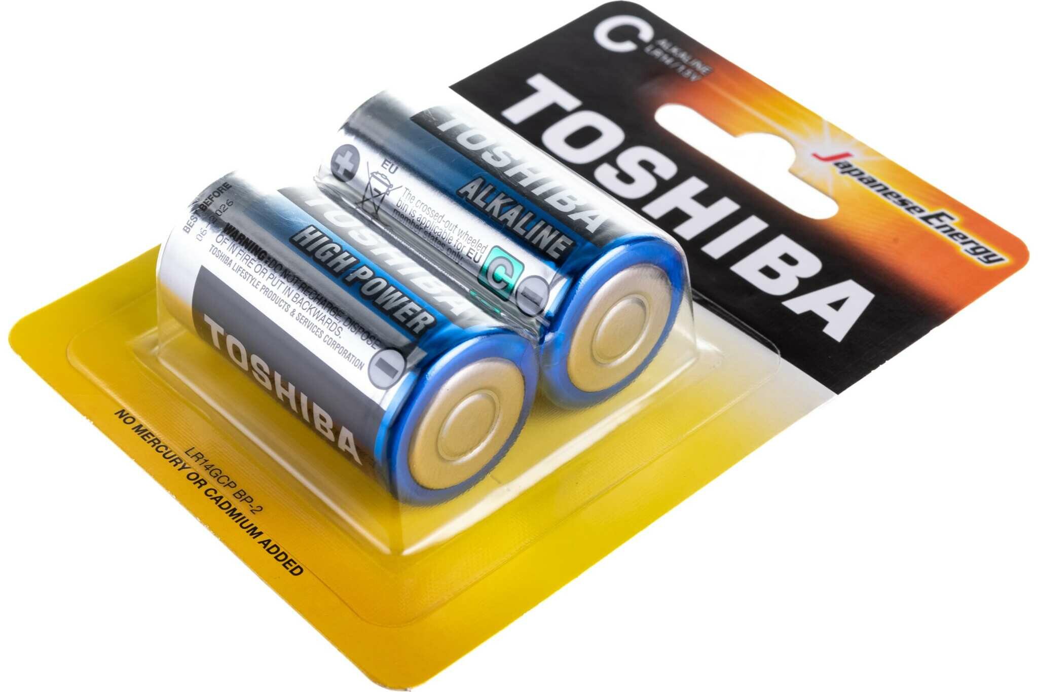 Батарейки Toshiba High Power LR14 C 1.5V 2шт - фото №7