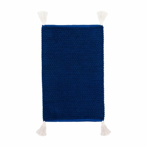 Коврик для ванной комнаты Moroshka Maritime 60х90 см цвет сине-белый