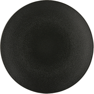 Тарелка «Экинокс» мелкая; керамика; D=28см; черный, Revol, QGY - 649499