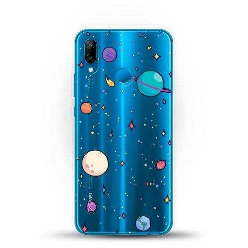 фото Силиконовый чехол звезды и планеты на huawei p20 lite andy & paul