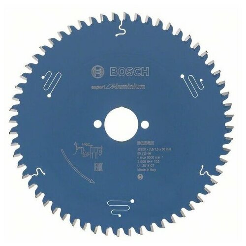 фото Пильный диск bosch expert for aluminium 200х30х2,8/1,8мм(60зуб) (2608644103)