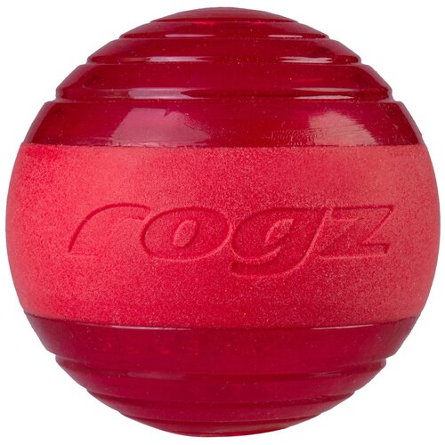 Мячик для собак Rogz Squeekz, красный