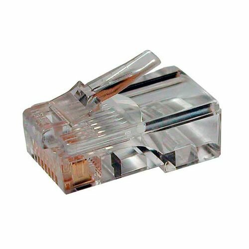 Коннектор Hyperline (PLUG-8P8C-U-C5-100) UTP кат.5E RJ45 прозрачный (упак:100шт)