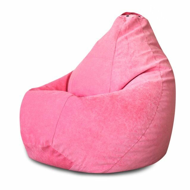 Кресло Мешок Груша Розовый Микровельвет (2XL, Классический) - фотография № 4