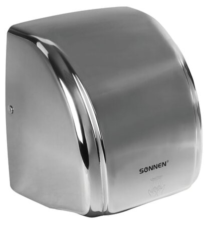 Сушилка для рук SONNEN HD-230S, 2100 Вт, нержавеющая сталь, антивандальная, хром, 604195