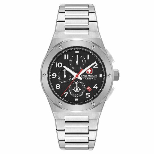 Наручные часы Swiss Military Hanowa Land SMWGI2102001, серебряный, черный