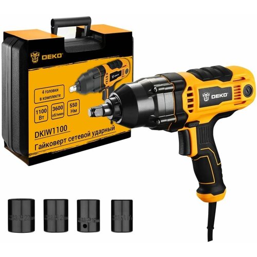 Гаиковерт сетевои ударныи DEKO DKIW1100 1100 Вт 550 Нм 063-3004 14999₽