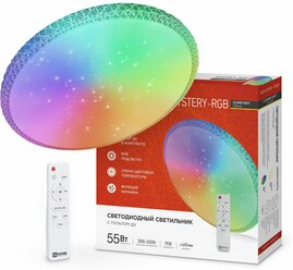 Светильник светодиодный COMFORT MYSTERY-RGB 55Вт 230В 3000-6500К 4400лм 400х70мм с пультом ДУ IN HOME 4690612044620