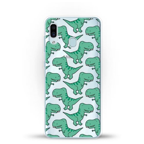 фото Силиконовый чехол динозавры на samsung galaxy a30 andy & paul