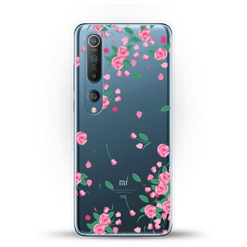 фото Силиконовый чехол розочки на xiaomi mi 10 pro andy & paul