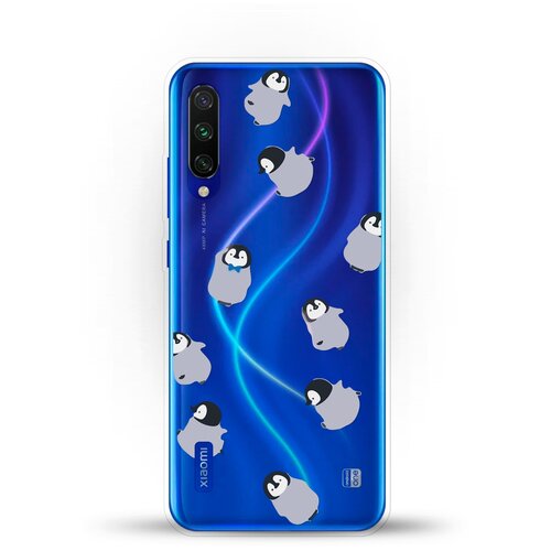 фото Силиконовый чехол несколько пингвинов на xiaomi mi cc9e andy & paul