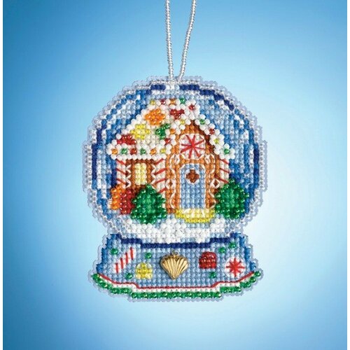 Gingerbread House Globe (Шар Пряничный домик) #MH161932 Mill Hill Набор для вышивания 6.3 x 8.3 см Счетный крест