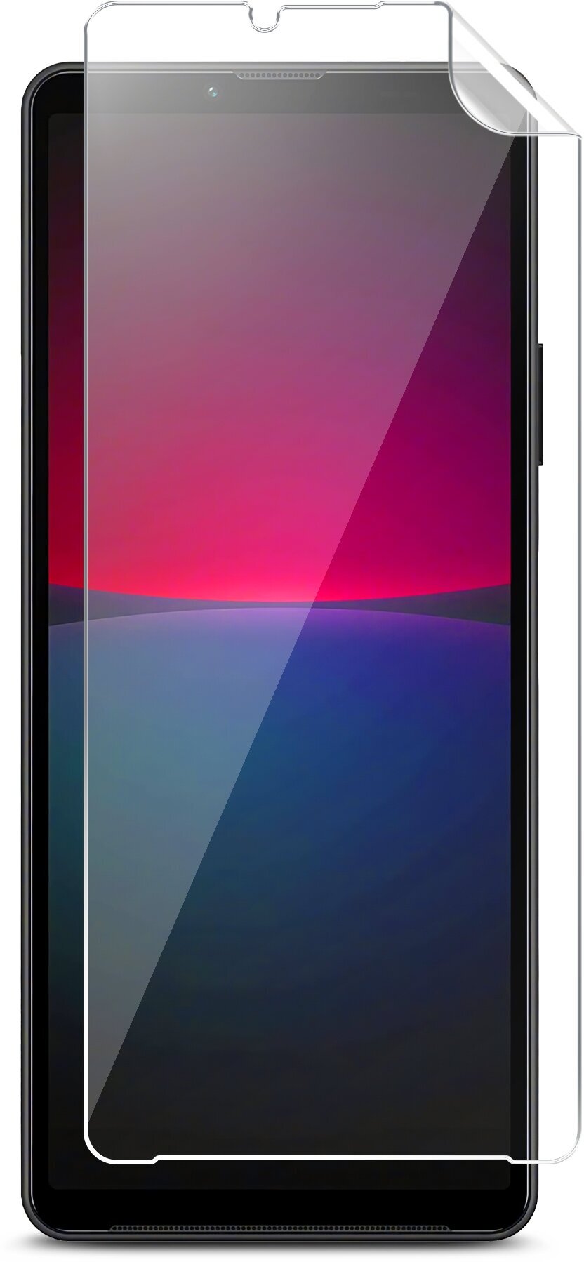 Защитная пленка для Sony Xperia 10 IV (Сони Иксперия 10 IV) на Экран прозрачная гидрогелевая силиконовая клеевая основа полноклеевое, Miuko