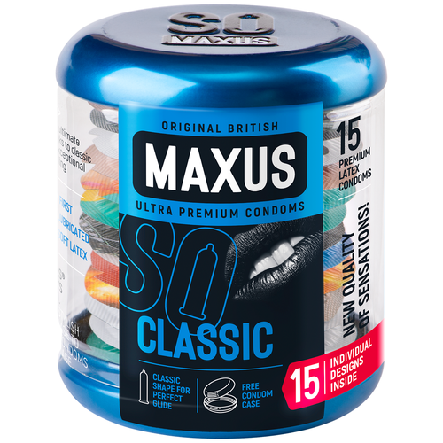 MAXUS Classic condoms Презервативы Классические 15 шт.