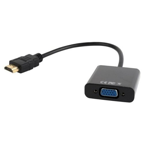 Переходник Cablexpert 19M/15F, длина 15см, аудиовыход Jack3.5 A-HDMI-VGA-03 16029958 переходник cablexpert hdmi vga 19m 15f a hdmi vga 04 16021375