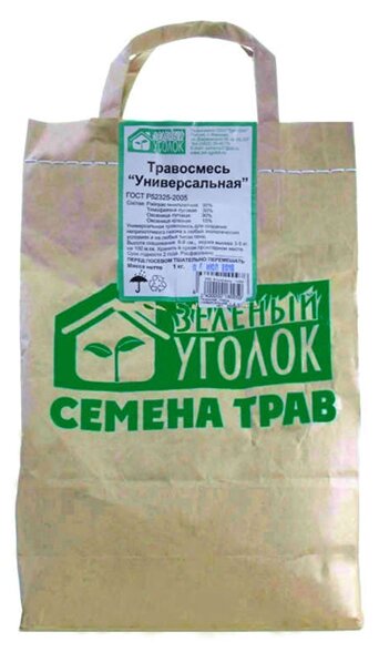 Газон Зеленый уголок Универсальная (семена) унив. 1000гр - фото №2