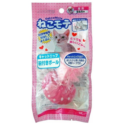 Japan Premium Pet Мяч с перьями с кошачьей мятой 1 шт