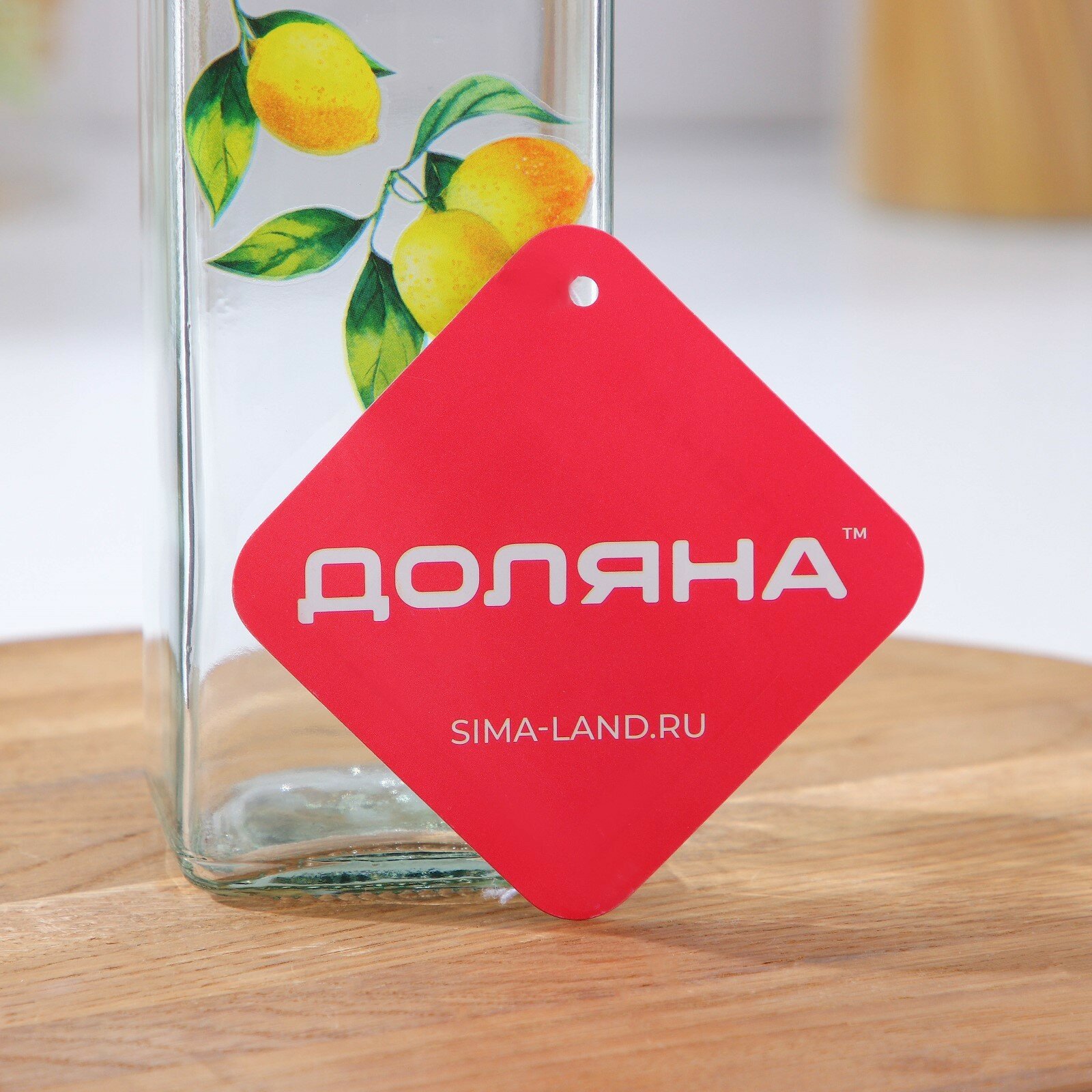 Бутыль стеклянная для соусов и масла Доляна «Лимоны», 500 мл, 6×29 см - фотография № 6